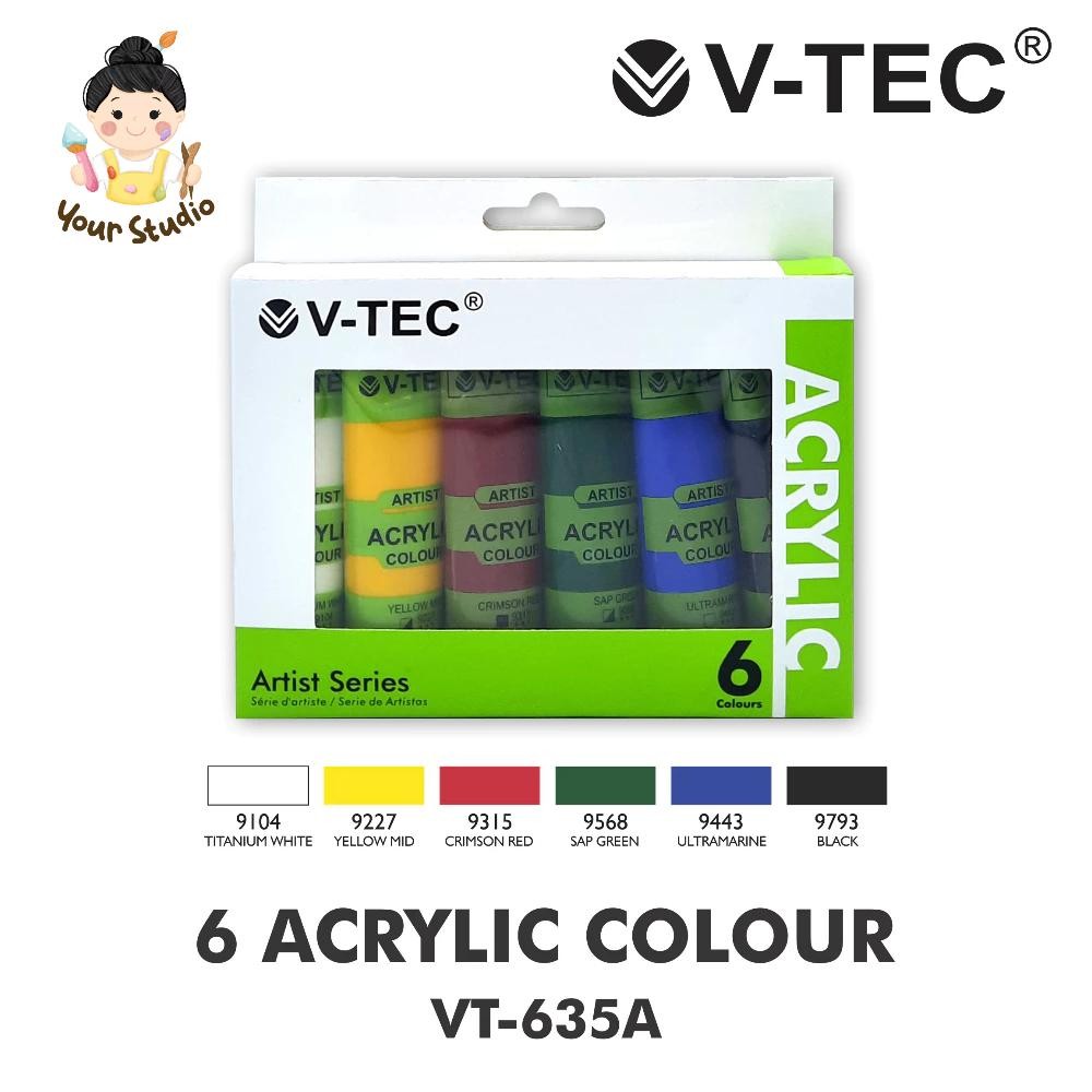 

Cat Akrilik SET 35ml VTEC ISI 6
