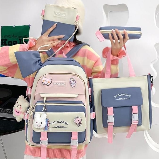 

Diskon Tas Sekolah Anak Perempuan 5In 1 Tas Ransel Anak Tas Bahu Anak Tas Selempang Anak Tas Korea Fashion