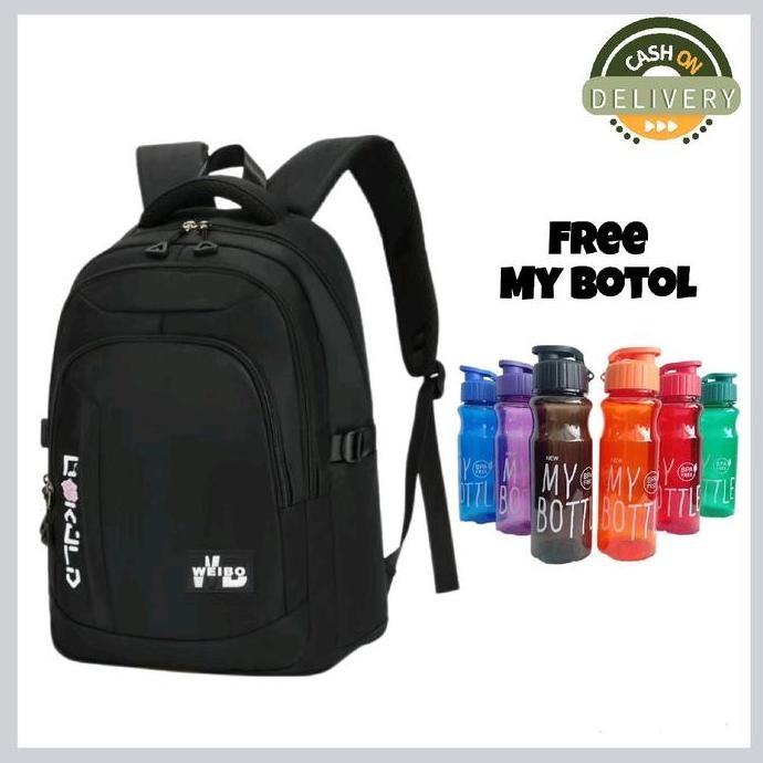 

Spesial Tas Ransel Weibo Sekolah Sd Smp Unisex Bonus My Bottle Anak