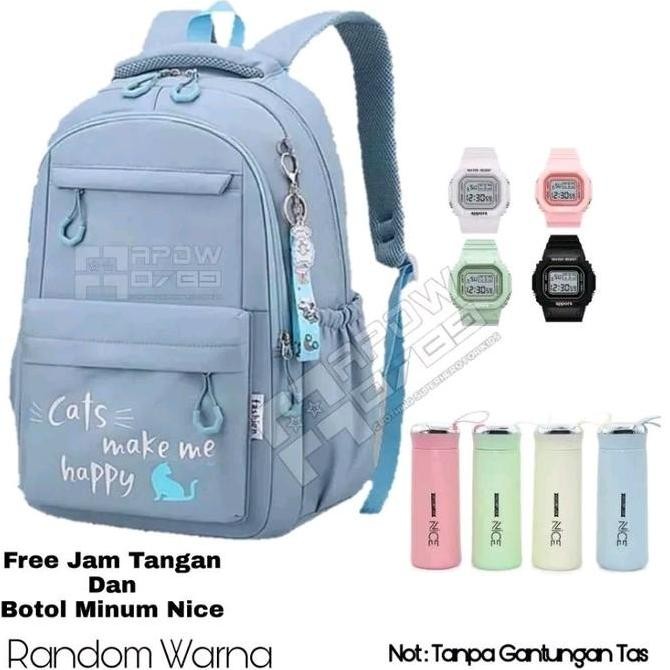 

Diskon Tas Sekolah Anak Perempuan Tas Sekolah Anak Sd Smp Gratis Botol Minum Dan Jam Tangan Ransel