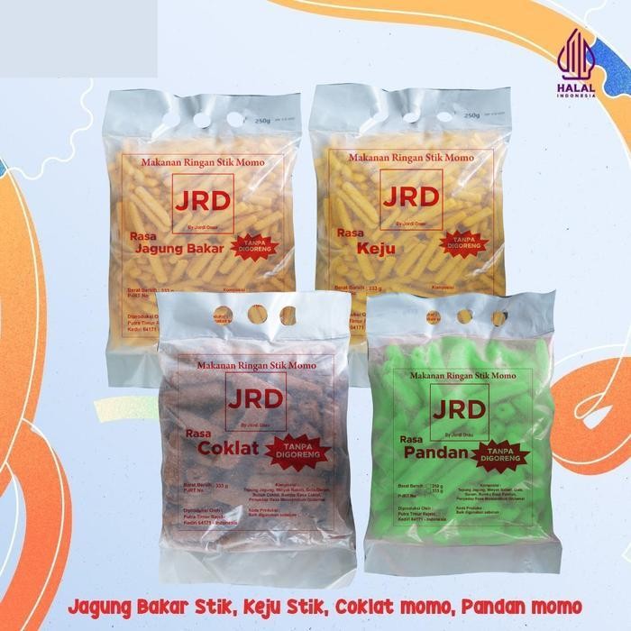 

Cri [Jrd Snack] Paket Nyamil 4 Packk ( Stik Keju Jagung Bakar Dan Momo Coklat, Pandan)