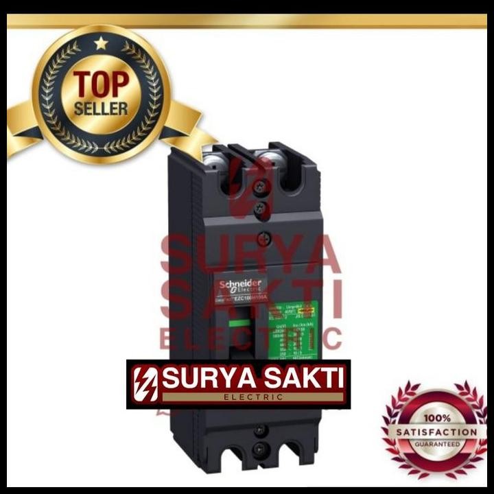 TERMURAH SCHNEIDER EASYPACT MCCB EZC100H 63A / 63 A 2P 30KA MCCB 