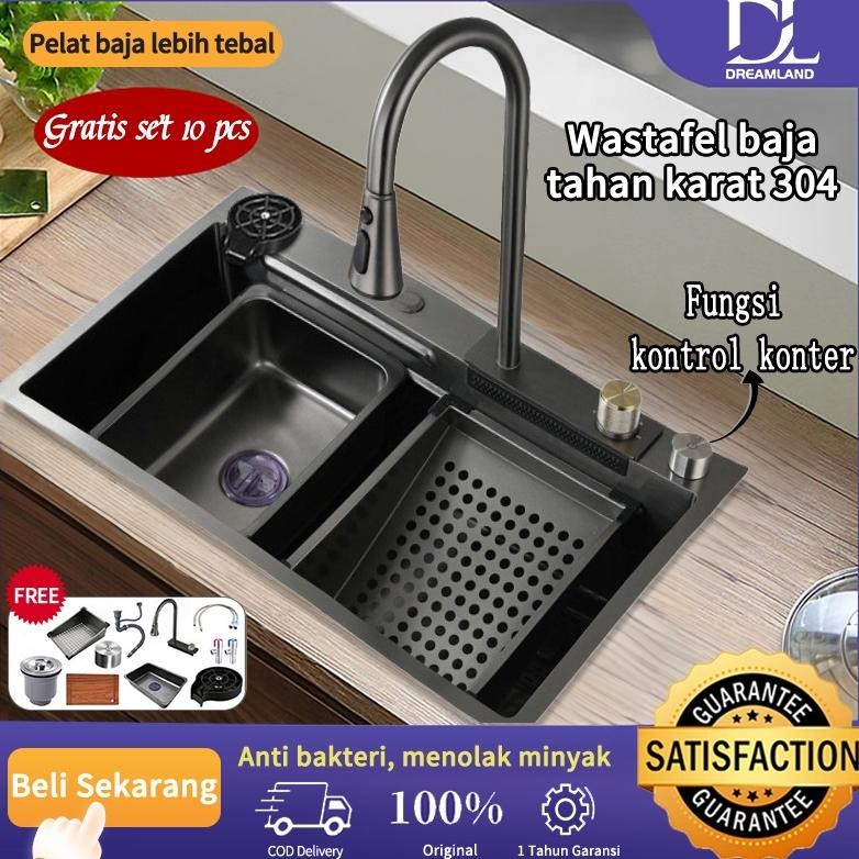 Kitchen sink Modern Kitchen Sink Luxury  1 Bowl Stainless Steel 304 /Bak cuci piring / Bak Cuci Piri