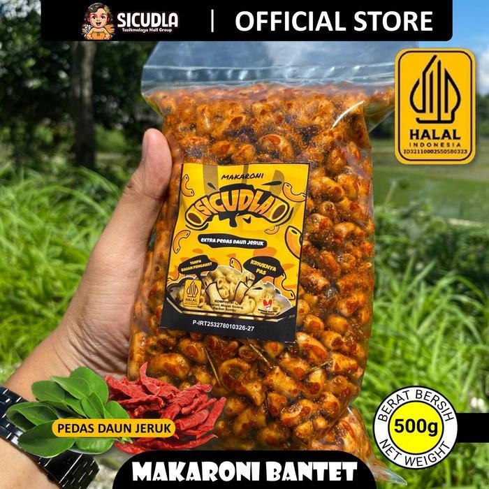 

Cri Flash SaleMakaroni Bantet Sicudla Kemasan 500Gr Cemilan Pedas Jeruk Food Snack