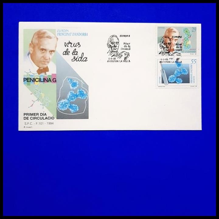 

HOT DEAL PRANGKO PRINCIPAT D'ANDORRA, FDC ALEXANDER FLAMING, PENEMU PENISILIN !