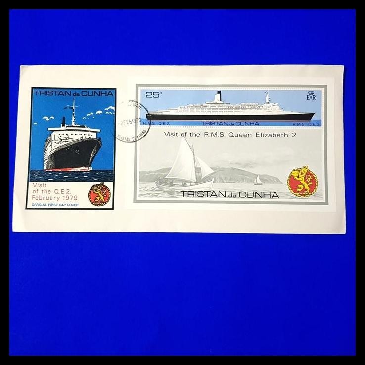 

HOT DEAL PRANGKO FDC SS VISIT OF THE R.M.S. QUEEN ELIZABETH II. FEBRUARY 1979 !!