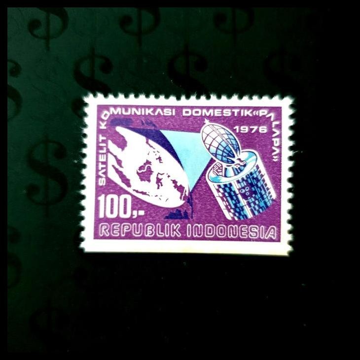 

BEST DEAL PRANGKO INDONESIA 1976. SATELIT KOMUNIKASI DOMESTIK PALAPA. LUX !!!!
