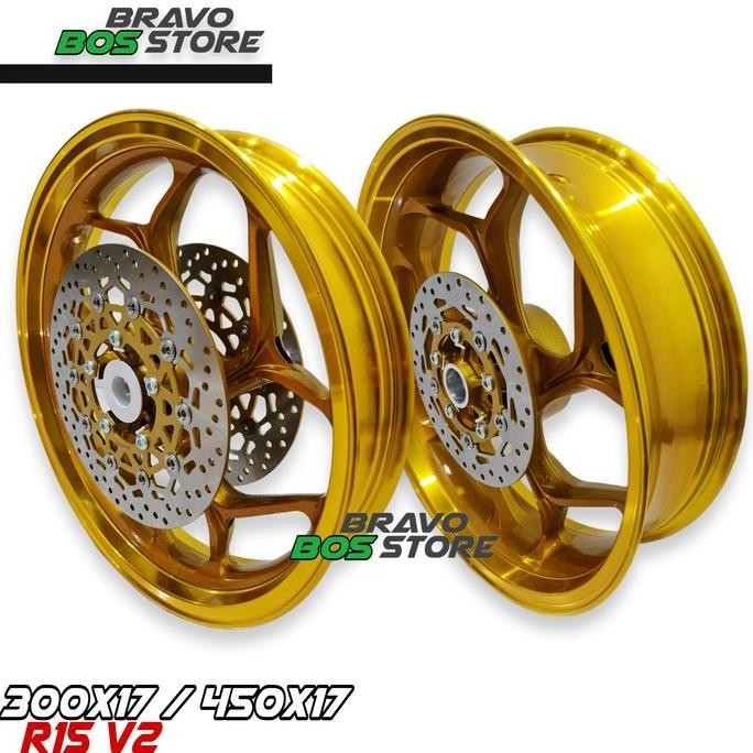 Velg axio R15 v2 dd tapak lebar double disc triple disc