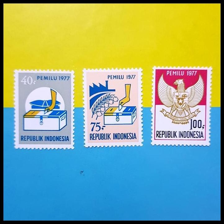 

TERMURAH PERANGKO/PRANGKO INDONESIA 1977. PEMILU. KONDISI LUX. KAT. 75K !!!!