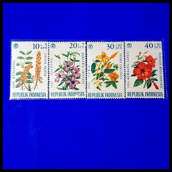 

DISKON PERANGKO/PRANGKO INDONESIA. 1966. SERI BUNGA. SET LENGKAP. KONDISI LUX !!!!