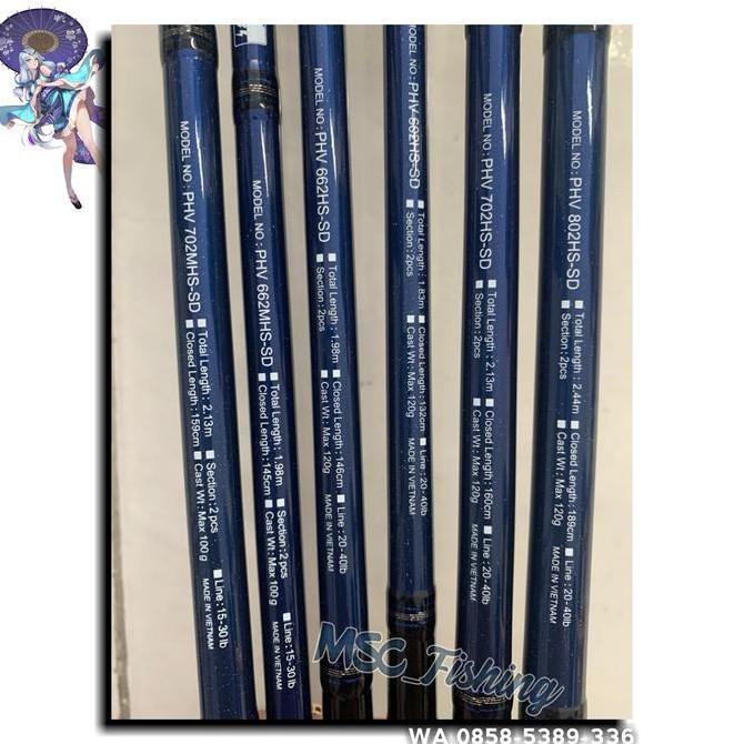 Joran Daiwa Phantom Versatile 2018 602 662 702 802 Hs/Mhs