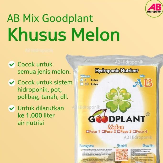 

Promo AB Mix Khusus Buah Melon Goodplant 5 Liter COD