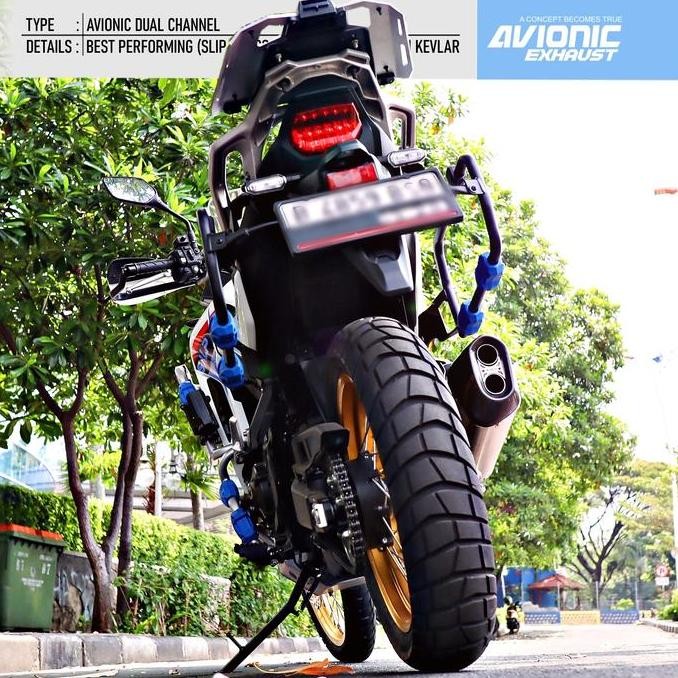 Knalpot Honda TRANSALP 750 AVIONIC EXHAUST - SUPER BASS