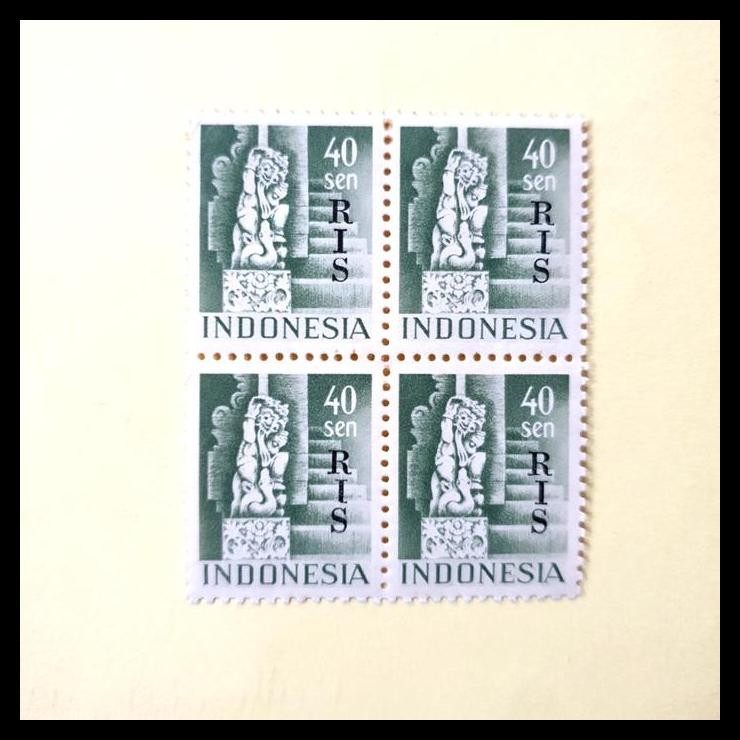 

DISKON PRANGKO/PERANGKO INDONESIA. 1950. C.T. RIS 40 CENT. BLOK-4. !!