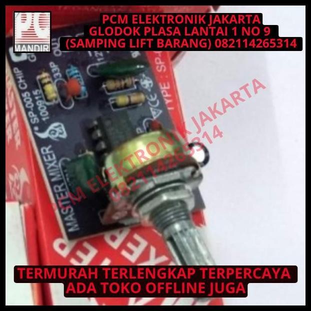 TERBARU KIT MASTER MIXER 1 POTENSIO MONO TUNERSYS 12V JRC4558 JRC 4558 