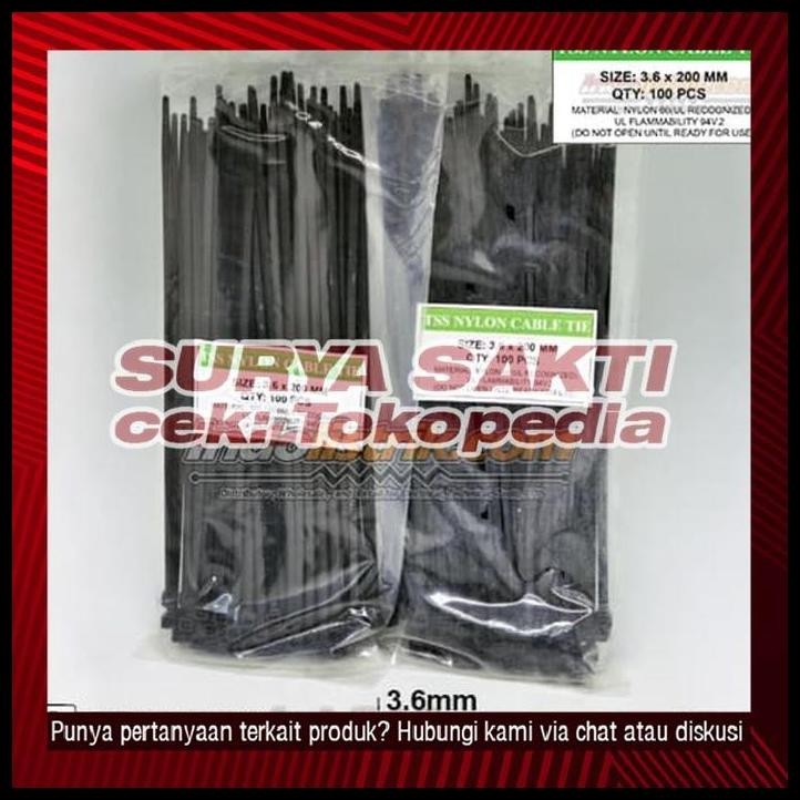 

BEST DEAL KABEL TIES TSS (3.6 X 200MM) HITAM !!!!