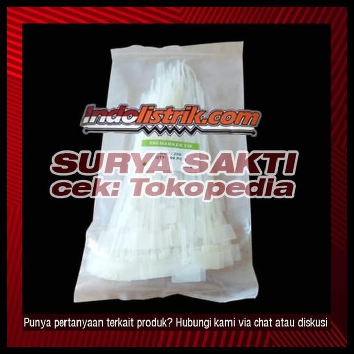 

TERMURAH KABEL TIES LABEL TSS MCV 200 (200 X 4.6 MM) TERBARU MURAH !!