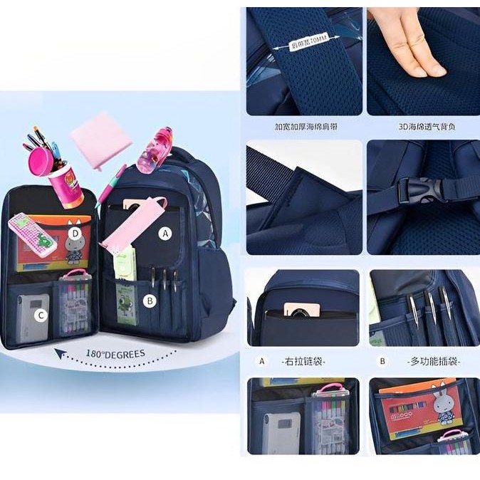 

Spesial Tas Sekolah Anak Laki Laki Sd Remaja Ransel Waterproof