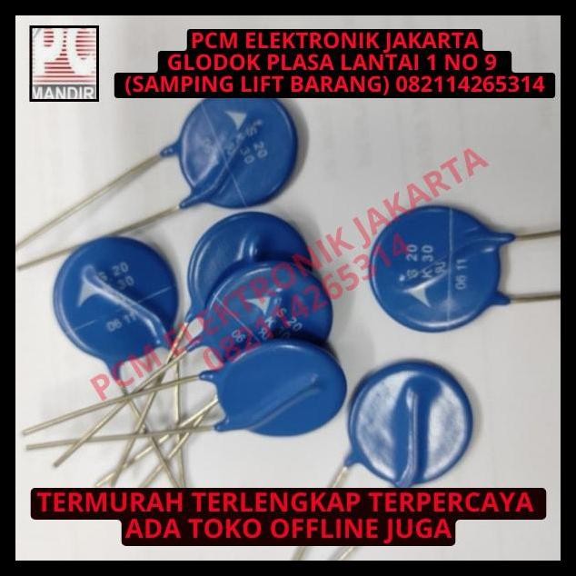 GRATIS ONGKIR VARISTOR MOV KAPASITOR ANTI PETIR MAX 30V BISA BUAT 24V S20K30 S20 K30 