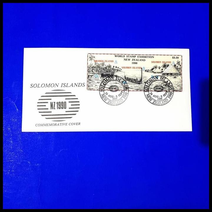 

HOT DEAL PRANGKO MURAH. FDC WORLD STAMP EXHIBITION NEW ZEALAND 1990. SOLOMON !!!!!!