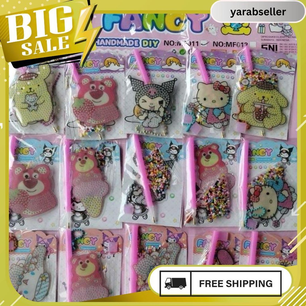 

1Pcs Stiker/D.I.Y Diamond Mozaik/Stiker Manik Gantung Sanrio 6.6