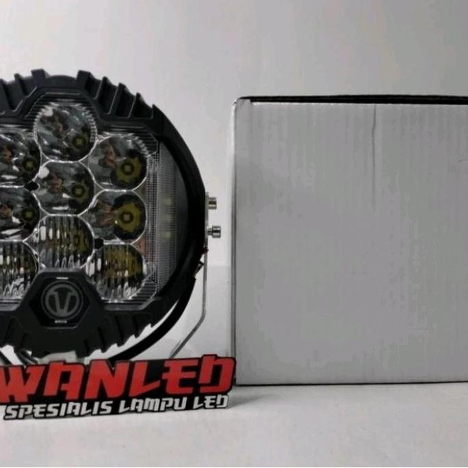 Lampu Sorot 7 Inch Replika Baja Design Lampu Tembak Bumper