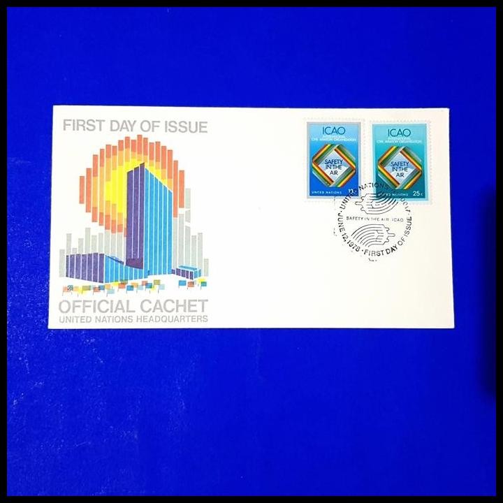 

TERBARU PRANGKO PBB/UN. FDC ORGANISASI PENERBANGAN SIPIL INTERNASIONAL. ICAO !!!