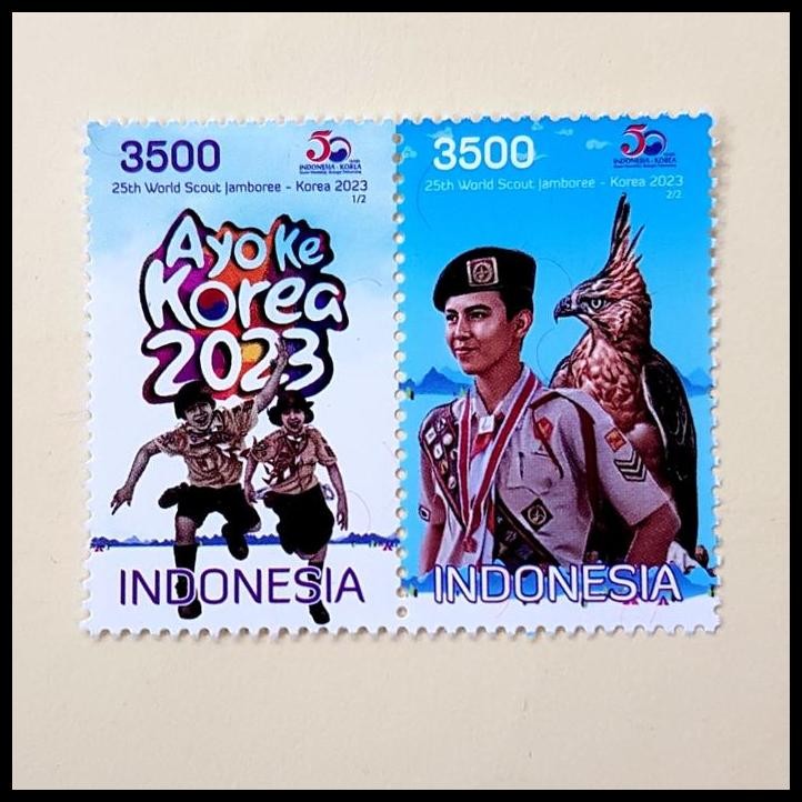 

DISKON PRANGKO INDONESIA. PRAMUKA 25TH WORLD SCOUT JAMBOREE 2023. SET (2V)