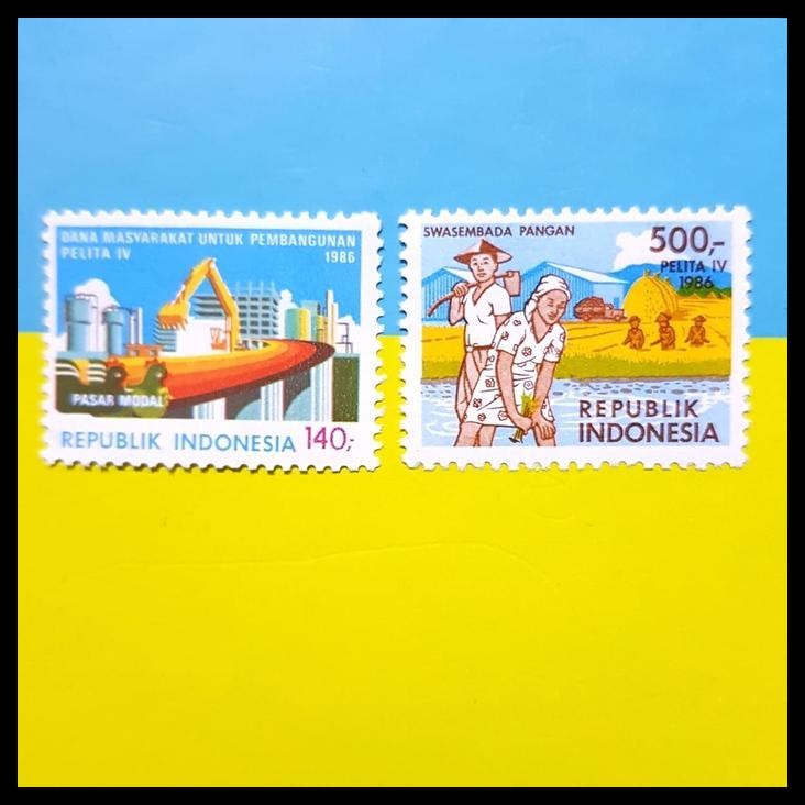 

GRATIS ONGKIR PRANGKO INDONESIA. 1986. SWASEMBADA PANGAN & PEMBANGUNAN. SERI PELITA !!!!!