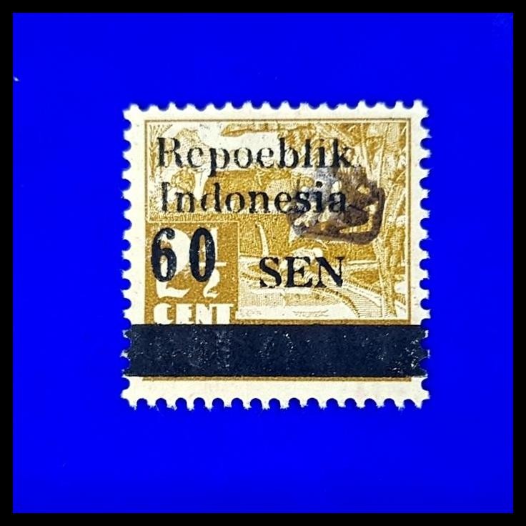 

DISKON PRANGKO INDONESIA 1946. REVOLUSI SUMATRA. S6A2-ZE 2. 60 SEN C.T. IPL !