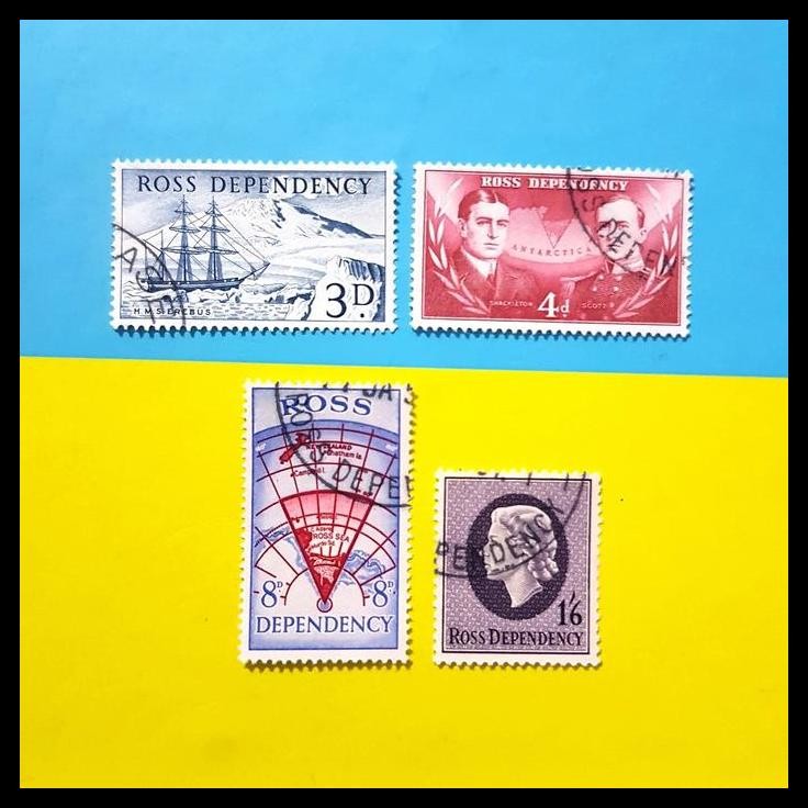 

TERMURAH PRANGKO ROSS DEPENDENCY 1957. ANTARTIKA, QUEEN ELIZABETH II. SET (4V) !!!