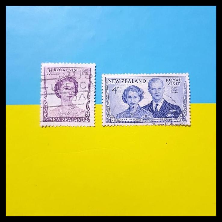 

HOT DEAL PRANGKO QUEEN ELIZABETH II & KING PHILIP ROYAL VISIT 1953. NEW ZEALAND !