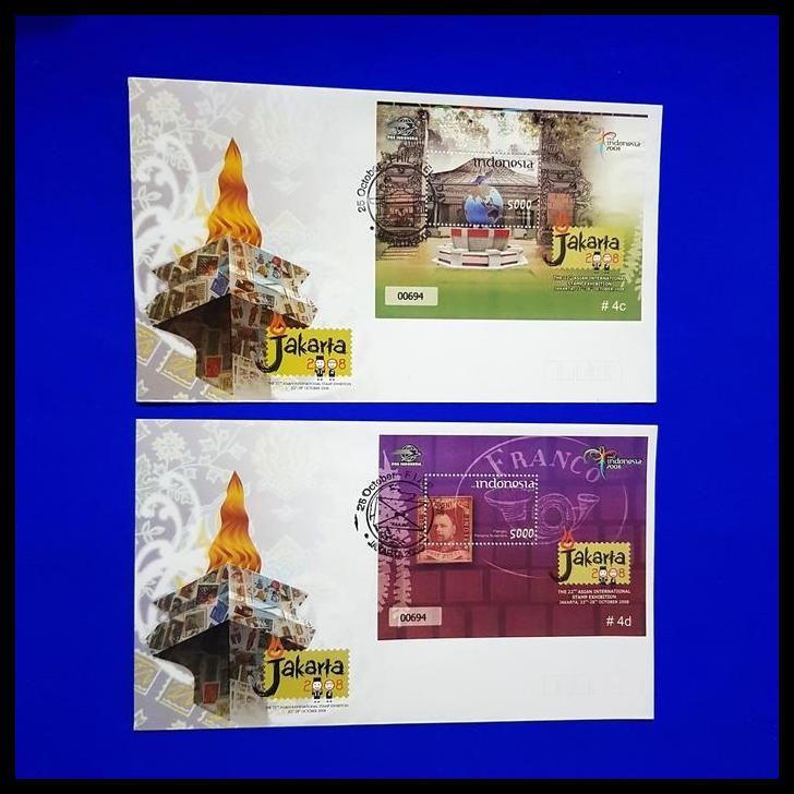 

HOT DEAL PERANGKO/PRANGKO INDONESIA. SHP SS JAKARTA STAMP EXHIBITION 2008. SET !!!