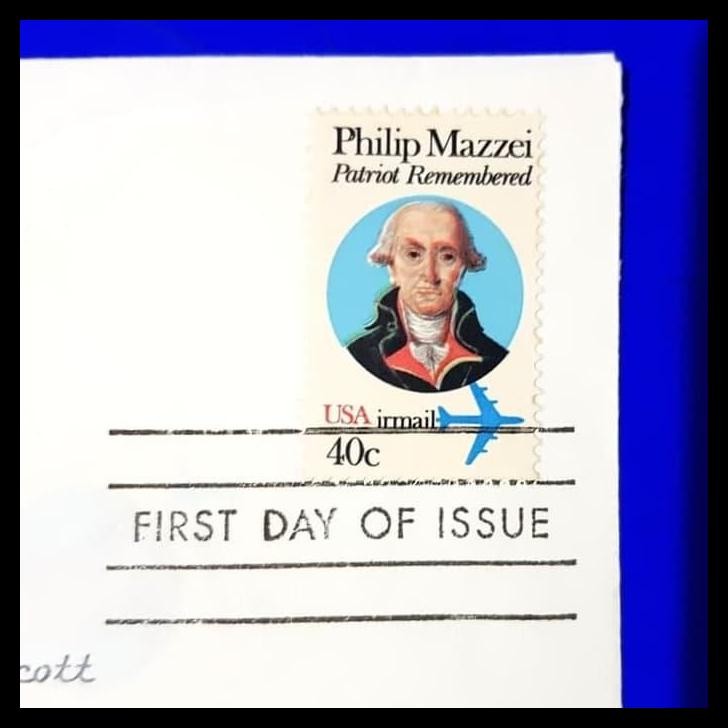 

TERBARU PERANGKO AMERIKA. FDC PHILIP MAZZEI. ITALIAN PATRIOT OF THE AMERICAN !!!!!!