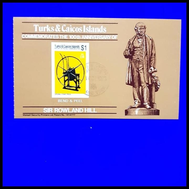 

DISKON PRANGKO LUAR NEGERI. SIR ROWLAND HILL 1795-1879 TURKS & CAICOS ISLANDS !