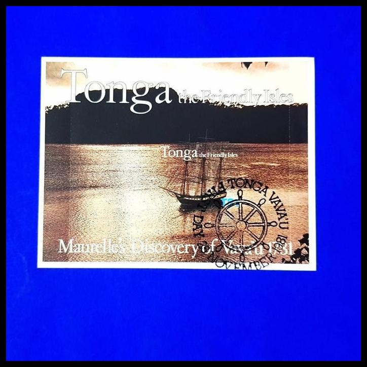 

GRATIS ONGKIR PERANGKO/PRANGKO TONGA. SS MAURELLE'S DISCOVERY OF VAVA'U 1781 !!!!!