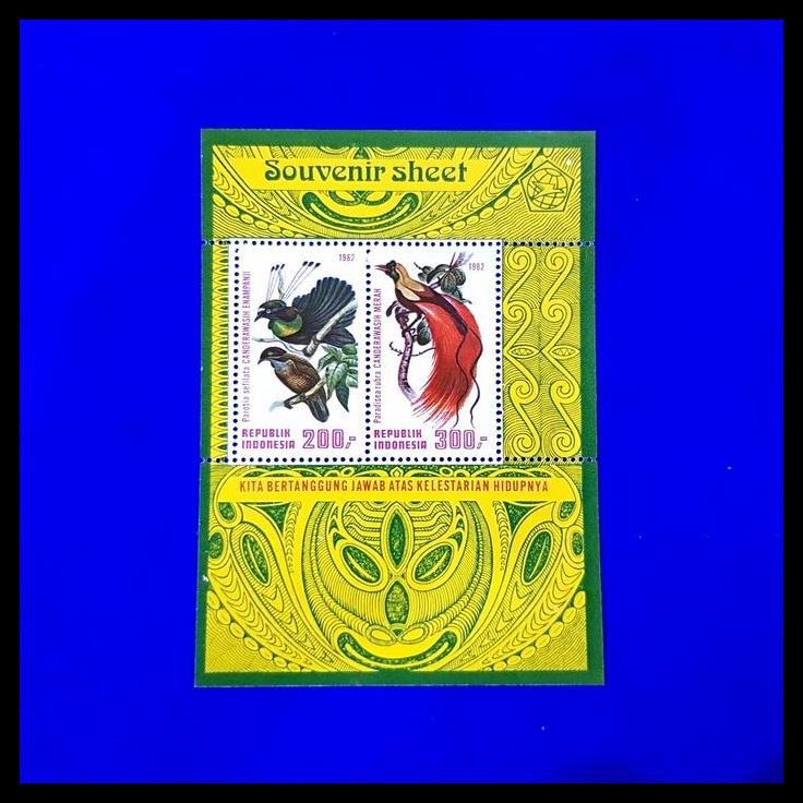 

TERMURAH PRANGKO INDONESIA. SS 56 MARGASATWA 1982 ~ BURUNG CENDRAWASIH. LANGKA !!!!!!