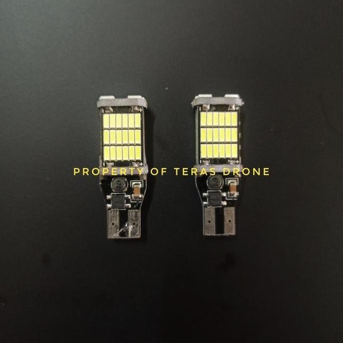 Autovision Microzen Led T13 T15 T16 7W 45Led Putih Lampu Mundur Mobil