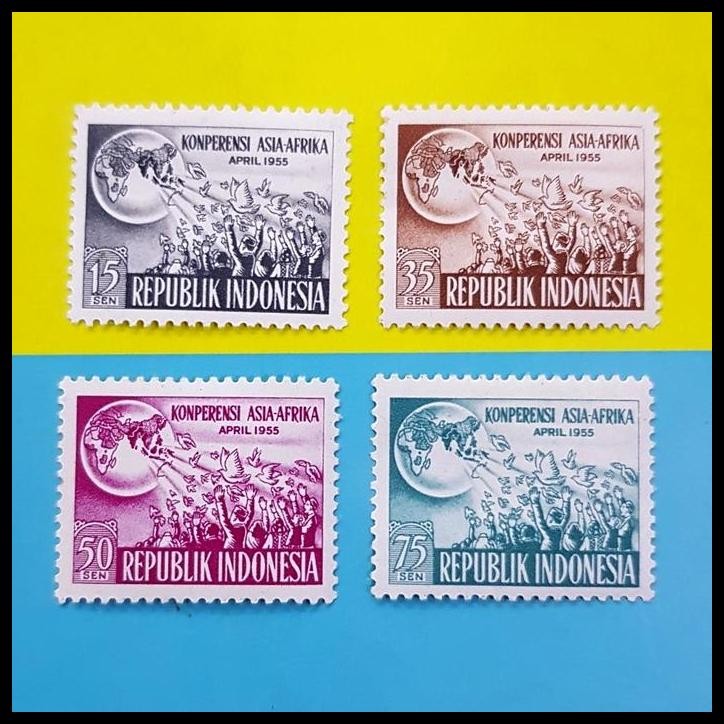 

TERBARU PERANGKO/PRANGKO INDONESIA 1955. KONFERENSI ASIA AFRIKA. SET (4V) !!!!!!