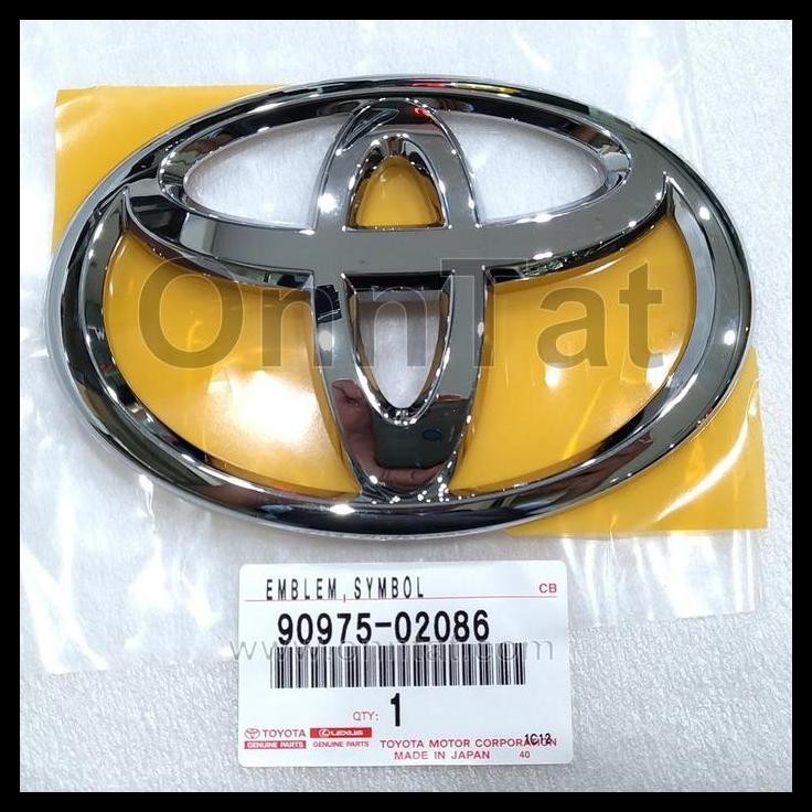 TERBARU EMBLEM LOGO SIMBUL TOYOTA 90975-02086 SIENTA FORTUNER HIACE WISH NOAH 