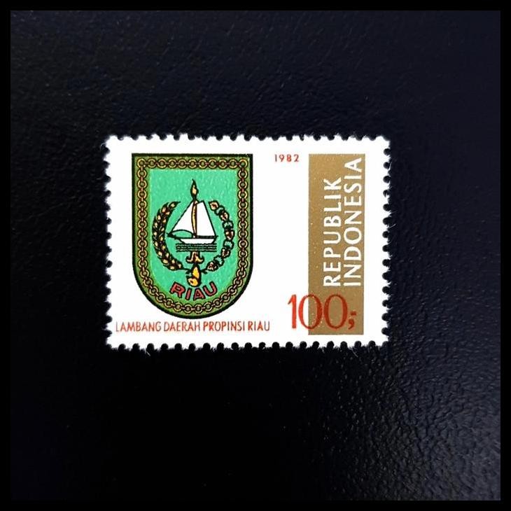 

TERMURAH PRANGKO INDONESIA 1981. LAMBANG DAERAH PROPINSI RIAU !!!
