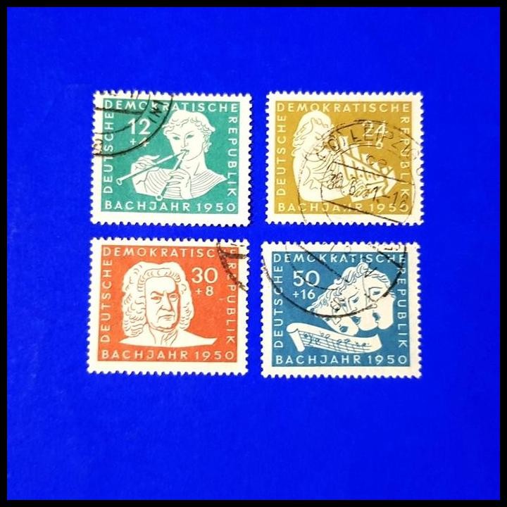 

TERBARU PRANGKO JERMAN/DDR 1950. JOHANN SEBASTIAN BACH. SET. HARGA KAT. $38 !!!!!