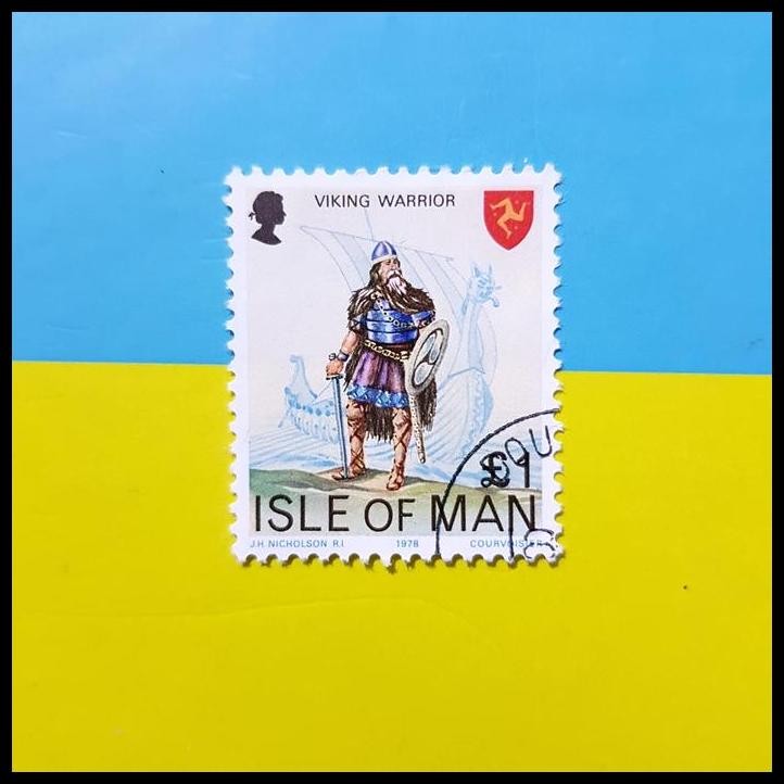 

BEST DEAL PERANGKO/PRANGKO "VIKING WARRIOR" DARI ISLE OF MAN. 1 !!!