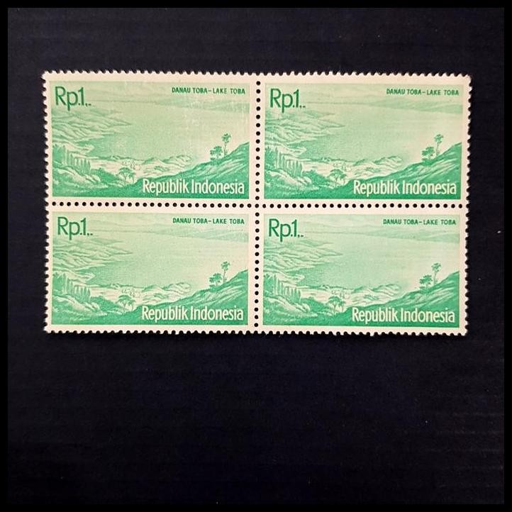 

HOT DEAL PRANGKO INDONESIA 1961. DANAU TOBA ~ SERI PARIWISATA. BLOK-4 !!