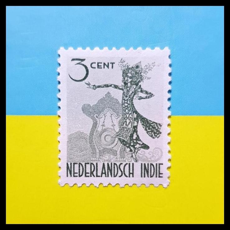 

DISKON PERANGKO/PRANGKO INDONESIA NED INDIE 1941. 3 CENT, LEGONG DANCER !