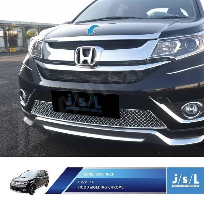 Honda Brv List Kap Mesin Krom Jsl/Hood Molding Chrome/Aksesoris Brv