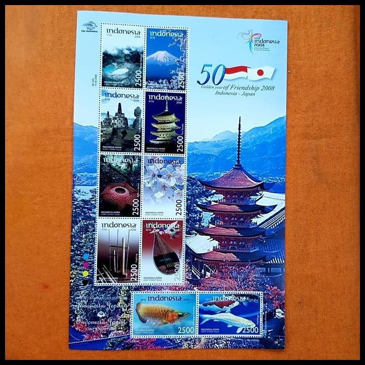 

BEST DEAL PRANGKO INDONESIA. MS GOLDEN YEAR OF FRIENDSHIP INDONESIA - JAPAN !!!!!!