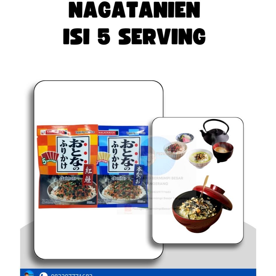 

Nagatanien Otona No Furikake Bonito Salmon Wasabi Abon Tabur Jepang