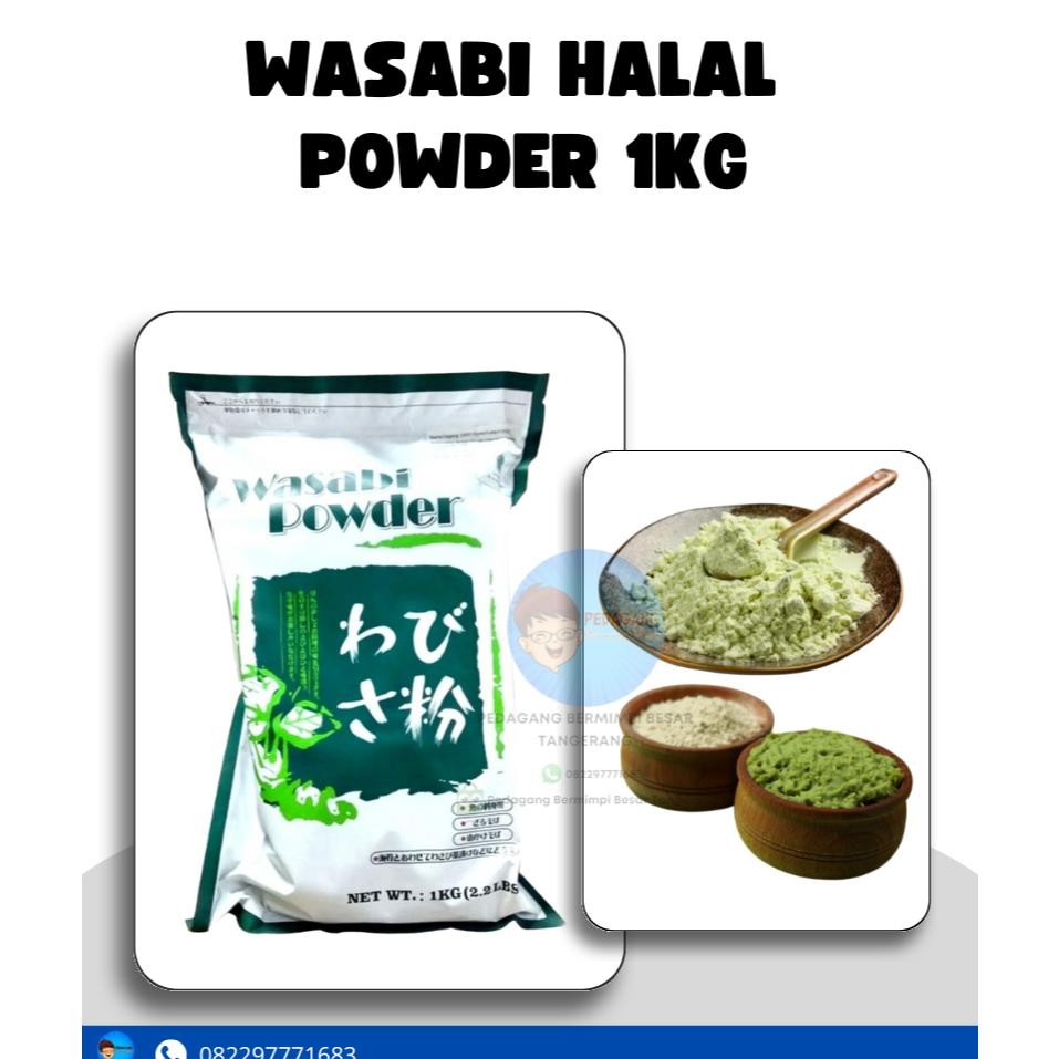 

Wasabi Powder Halal Mui 1Kg Bubuk Wasabi 1 Kg