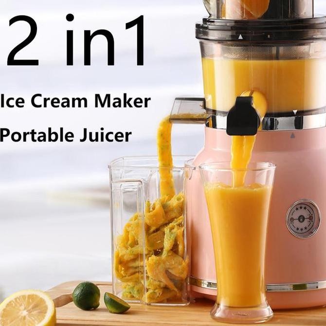 Juicer Portable 99% Fresh Slow Juicer Jus 900Ml Diameter Besar Juicer